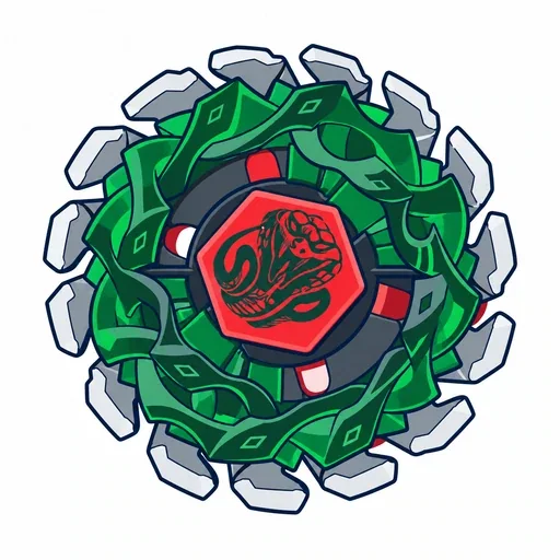 Flat Icon der Baugruppe: Poison Serpent