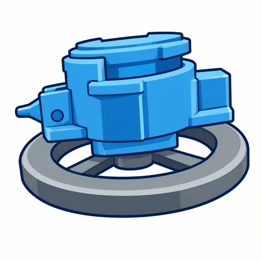 Flat Icon: Gyro Engine Gear