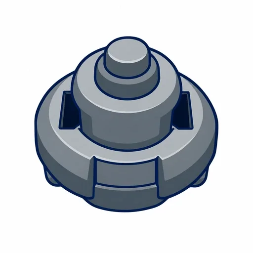 Flat Icon: Metal Semi-Flat