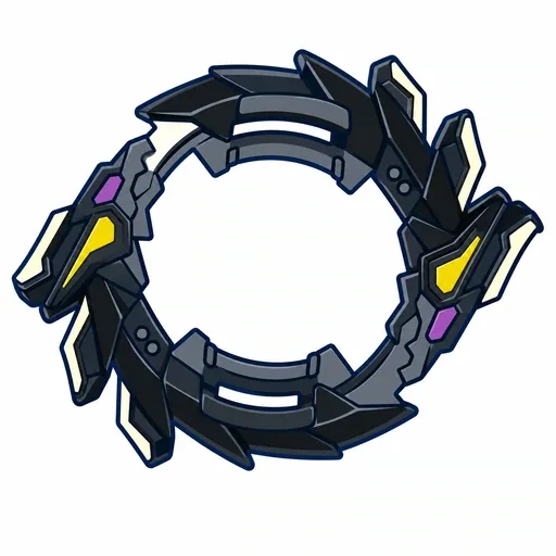 Blade in Draufsicht: Bakutenryu Hayate/Bakutenryu Zinrai/Bakutenryu Raiden/Bakutenryu Shin Hayate