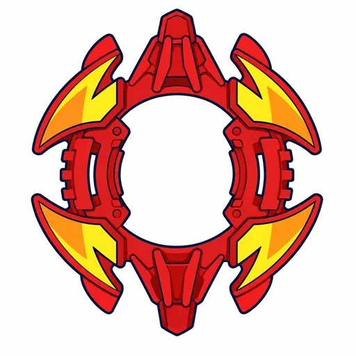 Blade in Draufsicht: Bakuten Henkei Gaia Dragoon