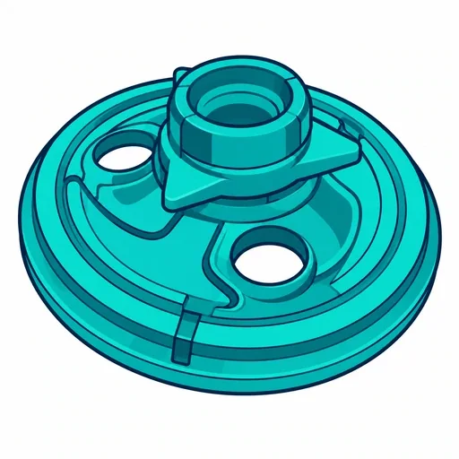 Flat Icon: Bearing Base