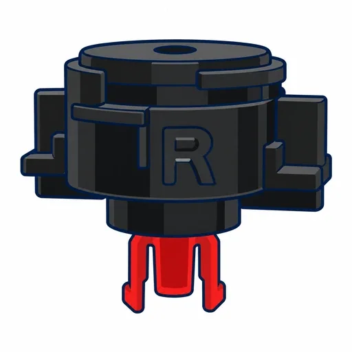 Flat Icon: Right Customize Gear (Free Shaft Version)