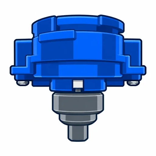 Flat Icon: Right Engine Gear (Metal Flat)