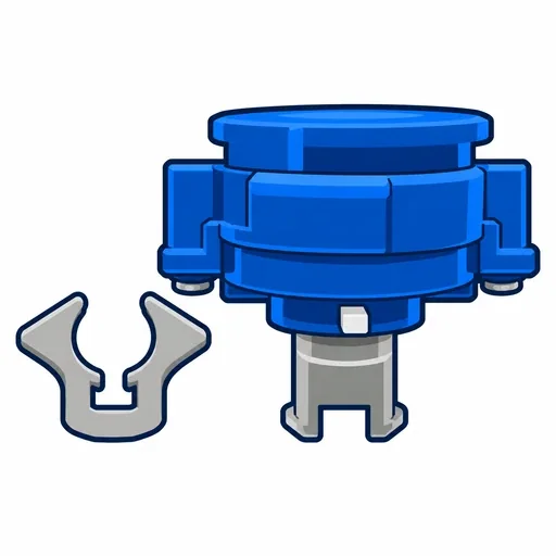 Flat Icon: Right Engine Gear (Circle Survivor)