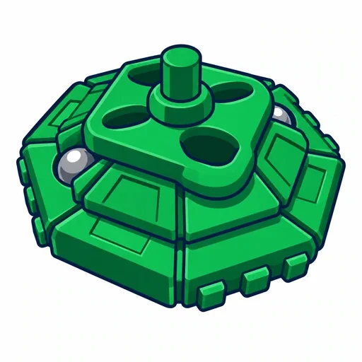 Flat Icon: Metal Ball Base